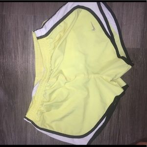 Yellow nike shorts